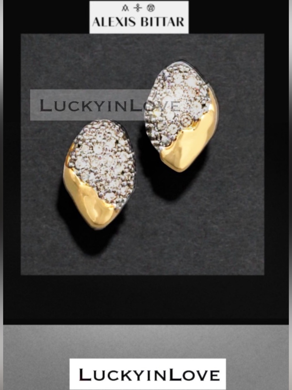 ALEXIS BITTAR • Solanales Crystal Pebble Stud Earrings